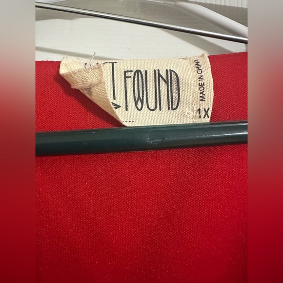 Just Found 1X Red Floral Boho Maxi Dress Sleeveless Chevron Hem Plus Size - Picture 4 of 7